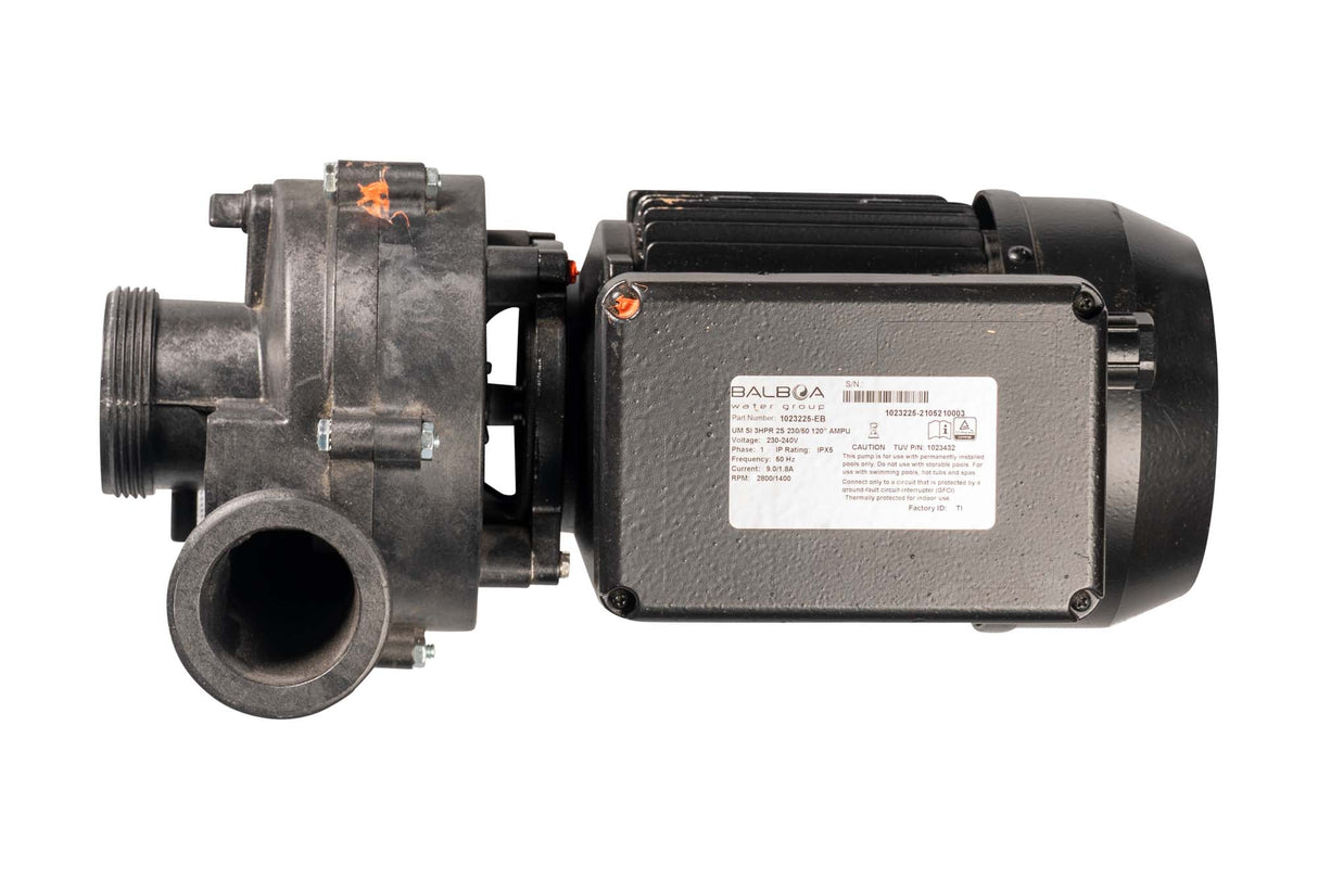 Balboa EME pump 3HP 2-speed, krachtige en stille pomp jacuzzi, ideale spa pomp voor optimale watercirculatie Balboa