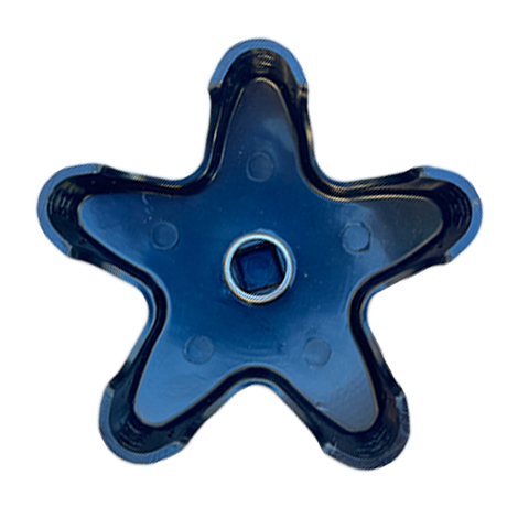 Passion | Star Handle - 2", Black