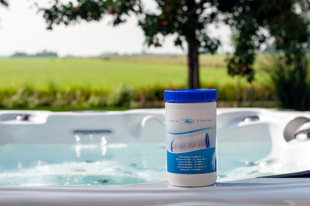 AquaFinesse Filter Cleaner voor spa-filters, helpt bij pomp jacuzzi schoonmaken en onderhoud Aqua Finesse