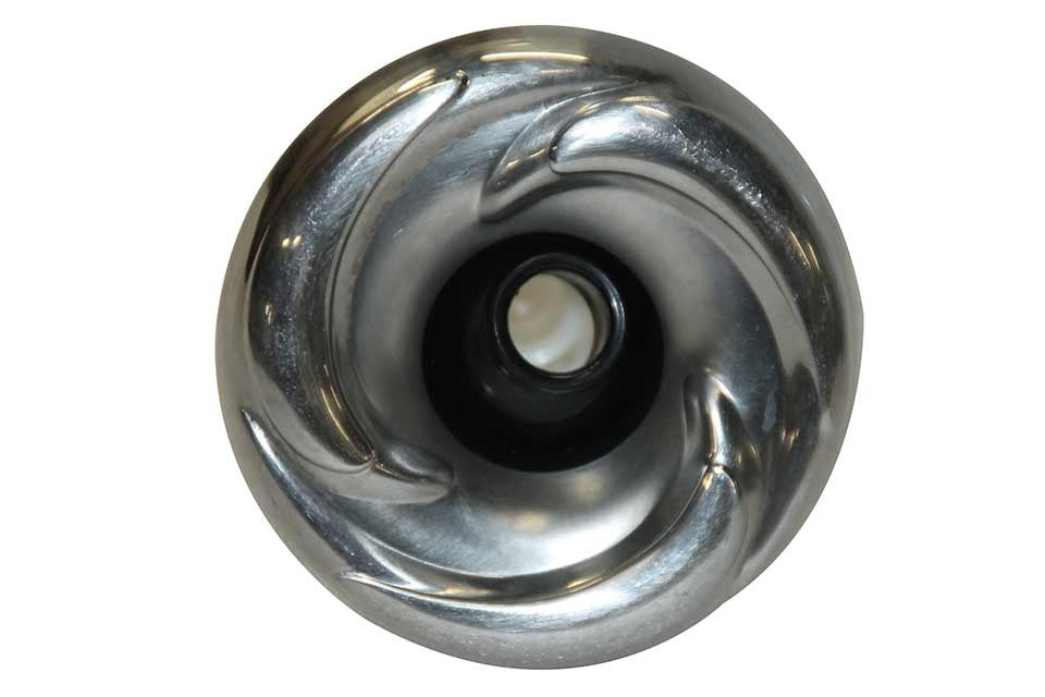 3 3/8" Mini Jet, Adjustable Directional voor jacuzzi pomp, hoogwaardige chrome-zwart afwerking, Passion
